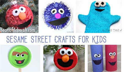 7 Fun Sesame Street Crafts for Kids Who Love Elmo & Cookie Monster