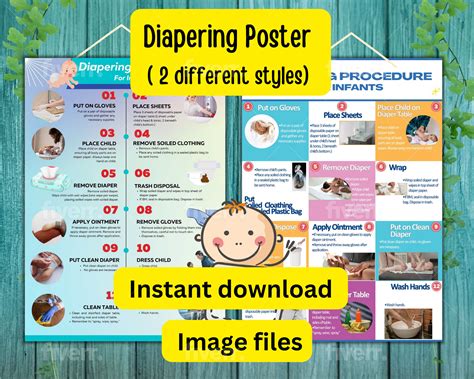 Step-by-step Diapering Guide for Infants Digital Download Stay Safe and Clean Infant Diapering ...