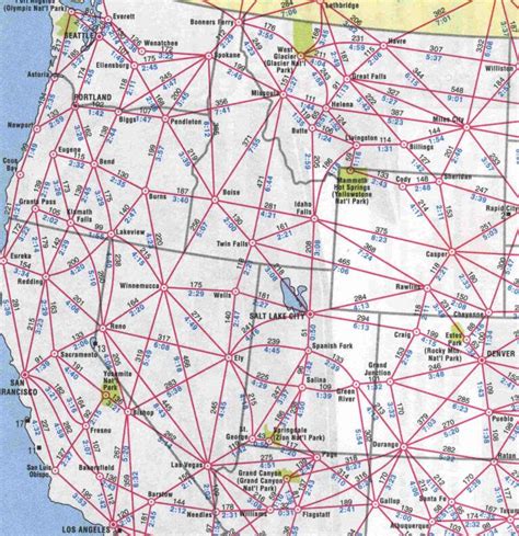 Map United States Driving Distances - Direct Map