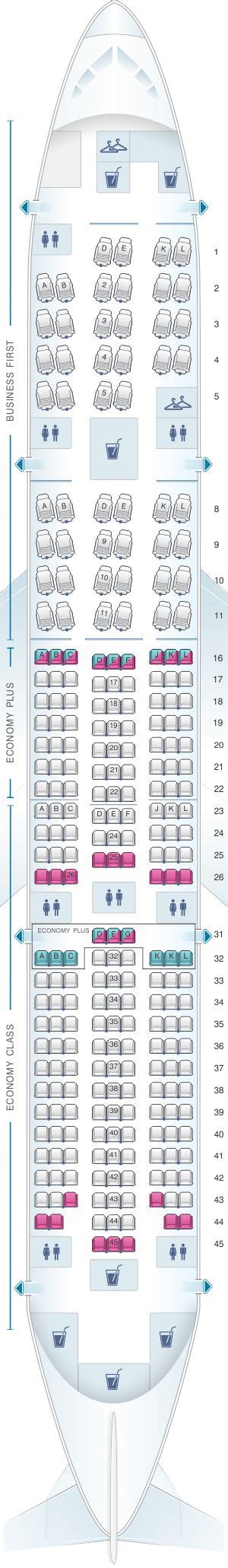 Seat Map United Airlines Boeing B777 200 (777) – version 2 | United ...