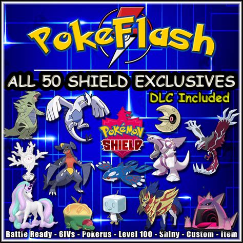 All 50 Pokémon Shield Exclusives (DLC Included) - PokeFlash