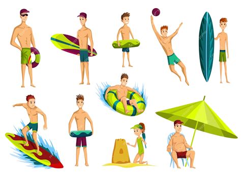 Premium Vector | Summer beach activities illustration