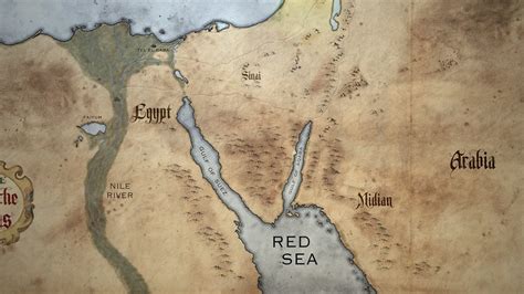 Biblical Map Of The Red Sea