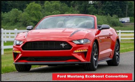 Ford Mustang EcoBoost Convertible Specs, Price, Top Speed, Mileage, Review