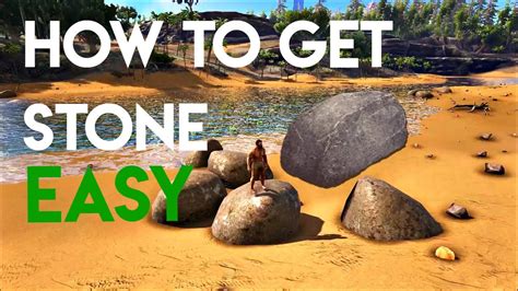 ARK | HOW TO | GET STONE EASY - YouTube