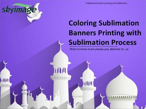 Coloring Sublimation Banners Printing With Sublimation Process