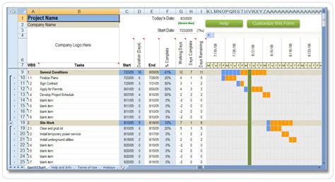 Download Construction Schedule Templates | Construction Schedule Example