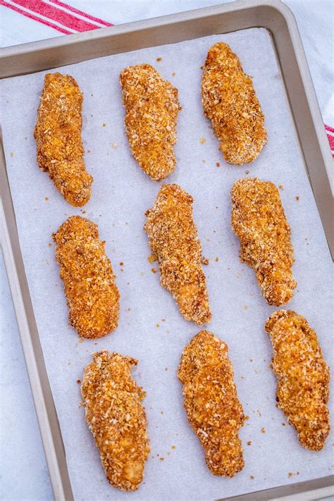 Easy Baked Crispy Oven Baked Chicken Tenders - S&SM