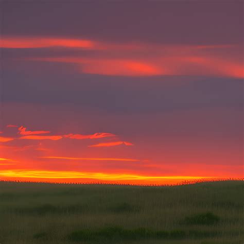 Prairie Sunset · Creative Fabrica