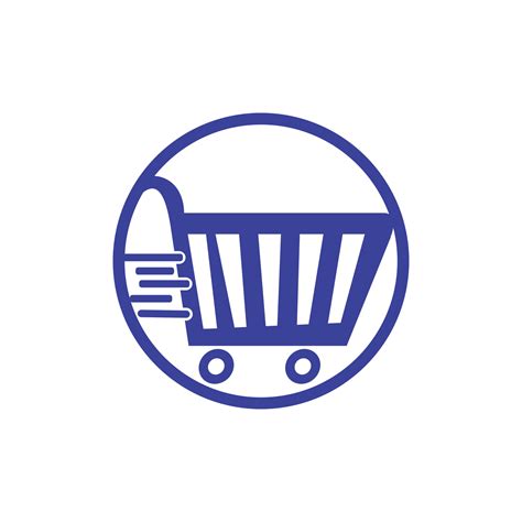 Shopping cart vector logo design. Shopping logo design. On-line ...