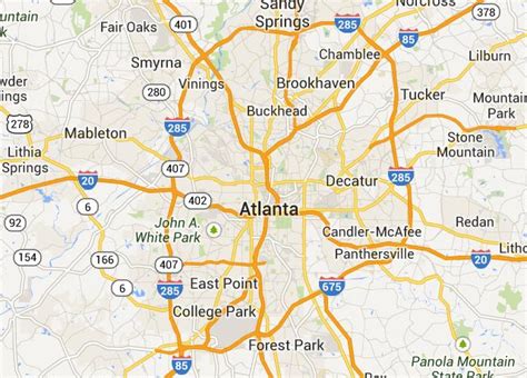 Here Now A Map Of Atlanta S Most Iconic Architecture Curbed Maps ...