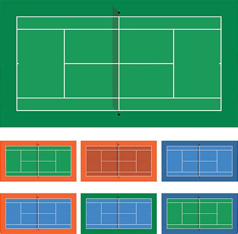 Tennis Court Clip Art, Vector Images & Illustrations - iStock