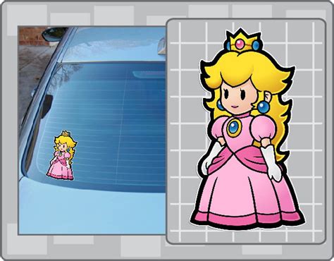 PRINCESS PEACH Cartoon Vinyl Decal No. 1 from Super Mario | Etsy