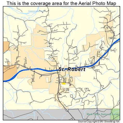 Aerial Photography Map of St Robert, MO Missouri