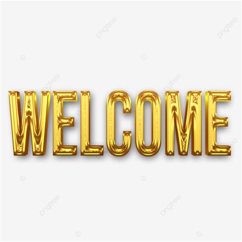 Welcome 3d Gold Lettering Text Vector, Welcome, Greetings, Welcome 3d ...