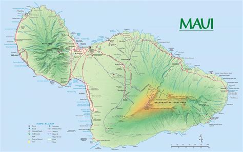 Hawaii And Maui Map - Zara Anderea