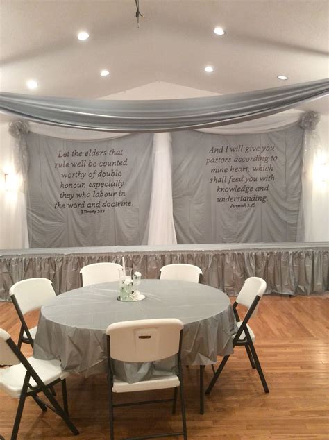 The backdrop for the 25th Pastoral Anniversary dinner. | Pastor appreciation day, Pastor ...