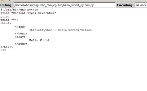 Creating a Hello World Python script | Web Hosting Hub