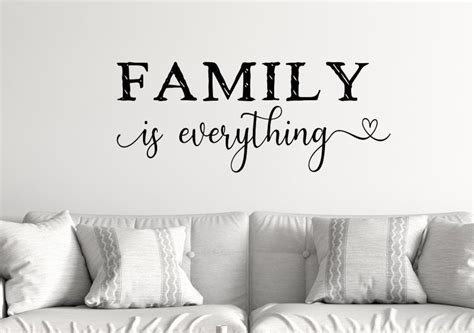 Family Wall Decal Family is Everything Family Room Decor | Etsy