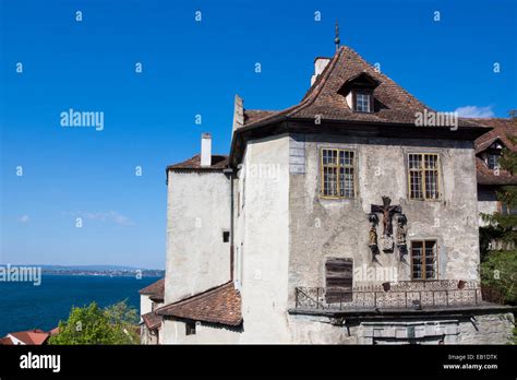 Burg Meersburg, Old Castle, Meersburg, Lake Constance, Baden-Wuerttemberg, Germany, Europe Stock ...