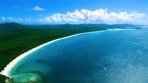 Whitehaven Beach 7 km Along The Island Of Whitsunday Australia : Wallpapers13.com