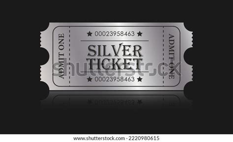 Silver Ticket Vector Illustration Websites Applications Stock Vector (Royalty Free) 2220980615 ...