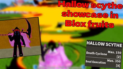 Hallow Scythe Showcase in Blox fruits (Roblox) - YouTube