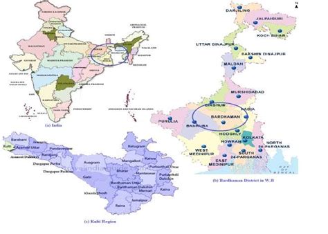 Map of study area region in Bardhaman District, W.B, India | Download Scientific Diagram