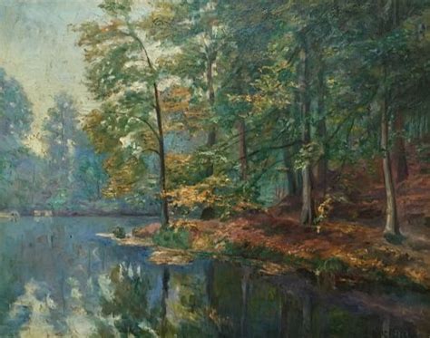 Woodland In Autumn - Antique Oil Painting | 573961 | Sellingantiques.co.uk