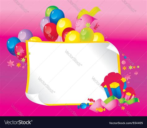 Celebration border Royalty Free Vector Image - VectorStock