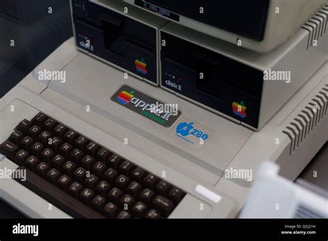 Apple II computer on display inside Apple Museum Stock Photo - Alamy