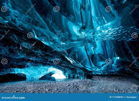 Inside an Ice Cave in Iceland Stock Image - Image of national, inside: 171588561