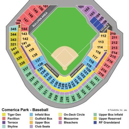 8 Pics Detroit Tigers Seating Chart With Rows And Review - Alqu Blog