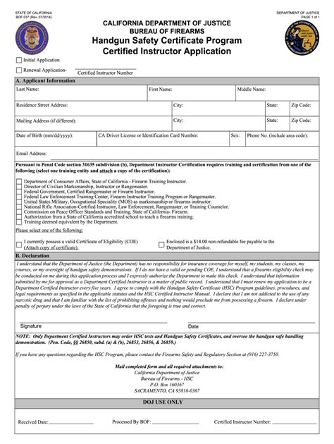 Handgun Certificate Certification 2014-2024 Form - Fill Out and Sign Printable PDF Template ...