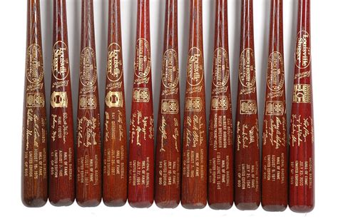 Complete Run of Cooperstown Hall of Fame Brown Bats (69)