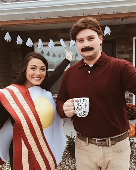 Ron Swanson and breakfast food from Parks and Rec. | Couple halloween ...