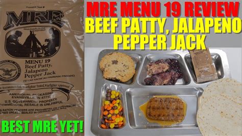 Mre Meals Menu List