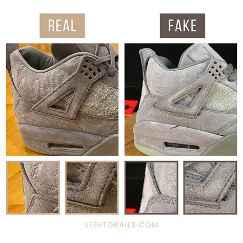 How To Spot Real Vs Fake Jordan 4 Retro Kaws – LegitGrails