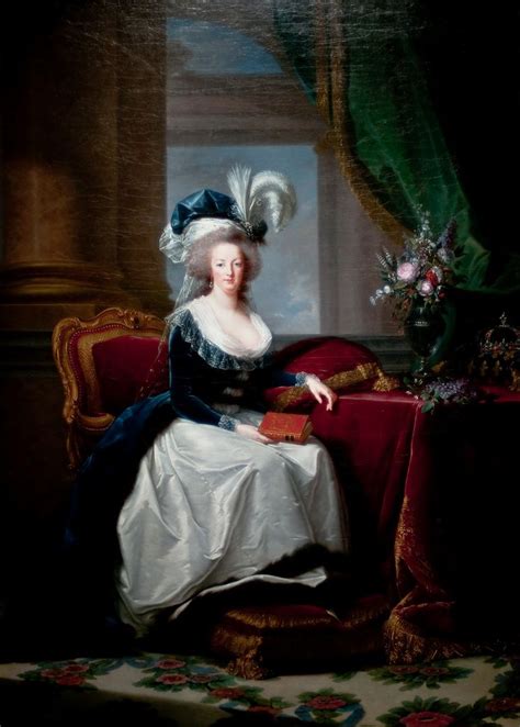 Portrait of Marie Antoinette, Queen of France, Elisabeth Louise Vigee Le Brun, ca 1788 | Lost ...