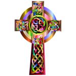 Decorated Celtic cross illustration | Free SVG