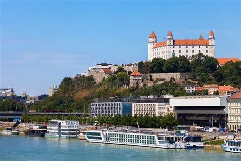 City of Bratislava from Danube River in Slovakia Stock Photo - Image of slovakia, river: 108223112