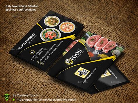 Restaurant Business Card | Restaurant business cards, Free business card templates, Examples of ...