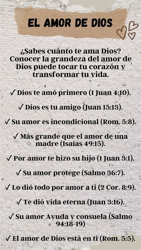 El amor de Dios | Lecciones objetivas de la biblia, Frases espirituales, Lecciones de la biblia