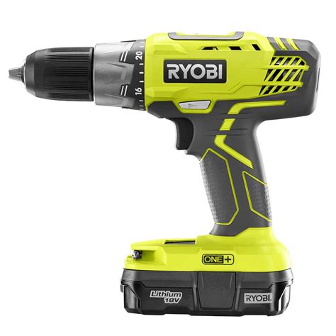 Ryobi 18V Cordless 1/2-in. Drill/Driver and Impact Driver Combo Kit ...