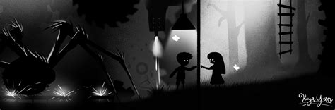 "Reunited" Just here to upload my art for limbo, one of my favorite ...