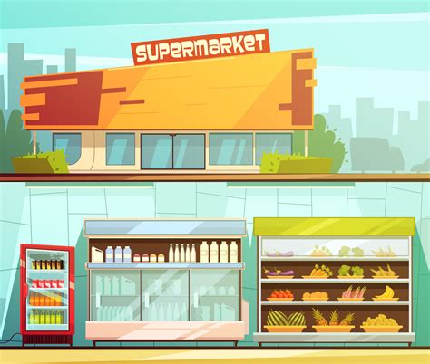 Supermarket Building Clip Art