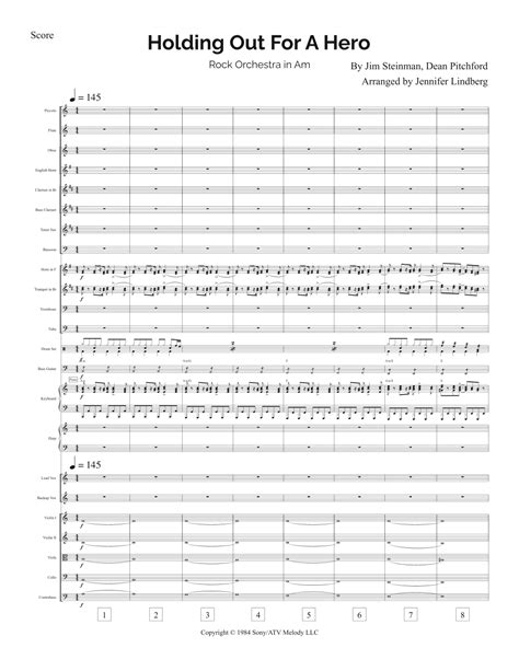 Holding Out For A Hero (arr. Jennifer Lindberg) Sheet Music | Bonnie Tyler | Full Orchestra