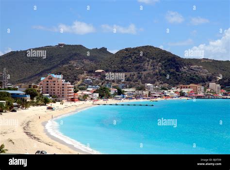 Philipsburg Bay at St.Maarten. Caribbean Stock Photo - Alamy