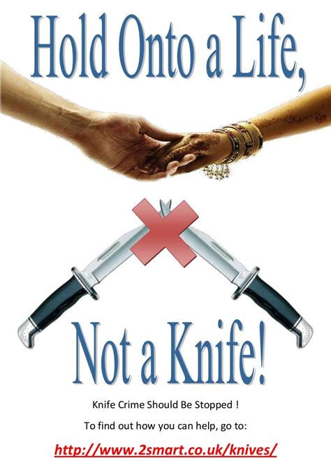 Knife crime poster