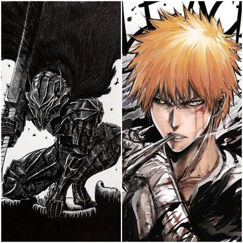 TWO OF THE GREATEST SWORDSMEN IN MANGA HISTORY!!! RIP MIURA🙏🙏🙏🙏 : r/bleach